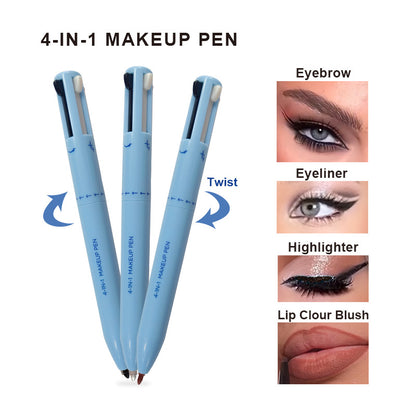 4-in-1 Makeup Pen with Lip Liner, Highlighter & Eyeliner